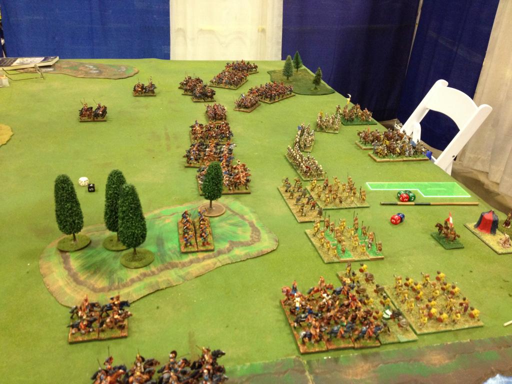 Huns On Left Trying To Storm Medieval Irish On Right Huns On Left Trying To Storm Medieval Irish On Right