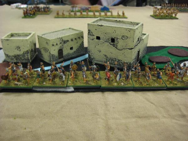 Late Hebrew Spearmen Take Refuge In A Town. Late Hebrew Spearmen Take Refuge In A Town.