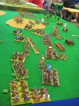 Bill Low's Early Burgundians (right) Vs. Kovel's Polish Nict