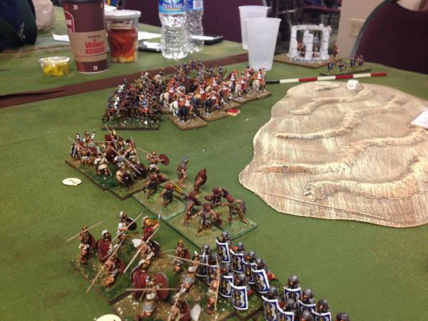 Thracian Left Flank Pushing Vs. Marian Right Flank (teams) Thracian Left Flank Pushing Vs. Marian Right Flank (teams)