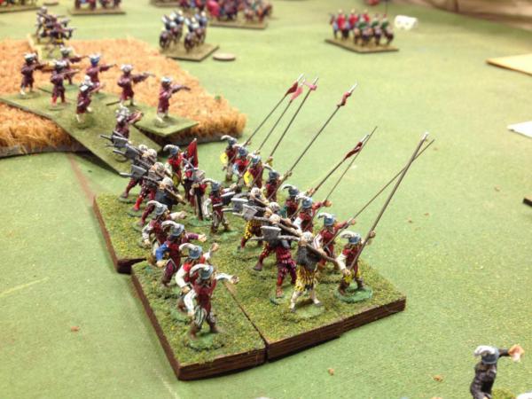 Swiss Pikemen Advancing Swiss Pikemen Advancing