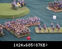 Matt W's Legion advances to put the gladius to Bill's Skutatoi. Matt W's Legion advances to put the gladius to Bill's Skutatoi.