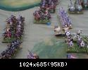 Gregg S's Varangians/Psiloi/ and Skutatoi advance on the other flank to contact Dan's feared Voynuks. Gregg S's Varangians/Psiloi/ and Skutatoi advance on the other flank to contact Dan's feared Voynuks.