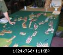 Ewan McNay's Sassanid army vs. Dave Markowitz's Samurai army.